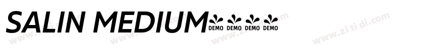 SALIN MEDIUM字体转换